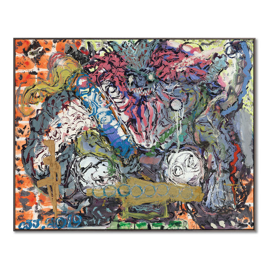"confrontation, powerful and boundless"hand-stretched canvas framed prints