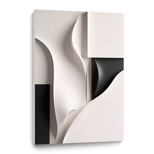 Beige and black Wall Sculptures, 3D Wood Wall Art, Minimalist Wall Hanging Home Decor