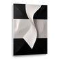 Beige and black Wall Sculptures, 3D Wood Wall Art, Minimalist Wall Hanging Home Decor