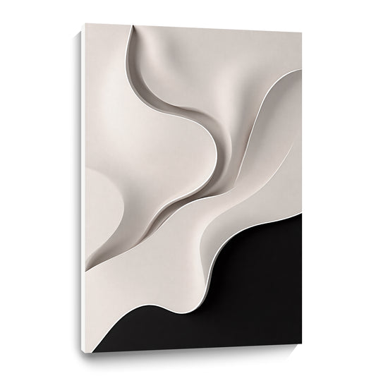 Beige and black Wall Sculptures, 3D Wood Wall Art, Minimalist Wall Hanging Home Decor