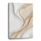 Beige and white wall sculptures, 3D wooden wall art, simple wall-mounted home decoration.