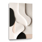 Beige and Brown Black Wall Sculptures, 3D Wood Wall Art, Minimalist Wall Hanging Home Decor
