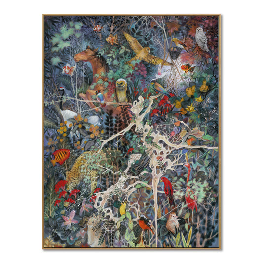 "ballet under the Moonlight"hand-stretched canvas framed prints
