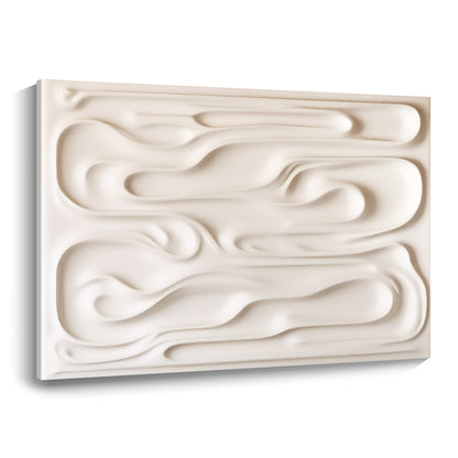 Beige Wall Sculptures, 3D Wood Wall Art, Minimalist Wall Hanging Home Décor