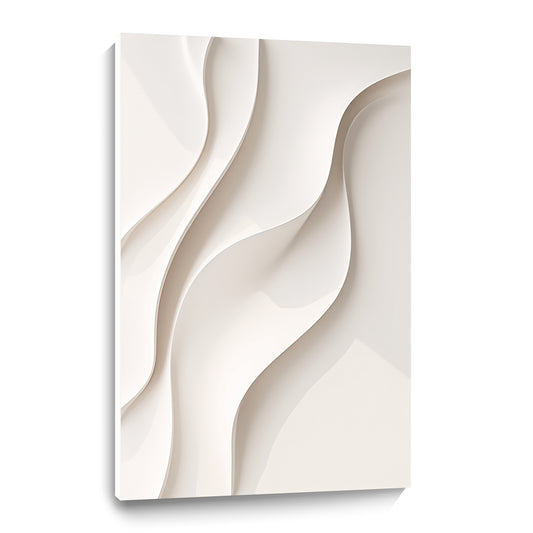 Beige Wall Sculptures, 3D Wood Wall Art, Minimalist Wall Hanging Home Decor