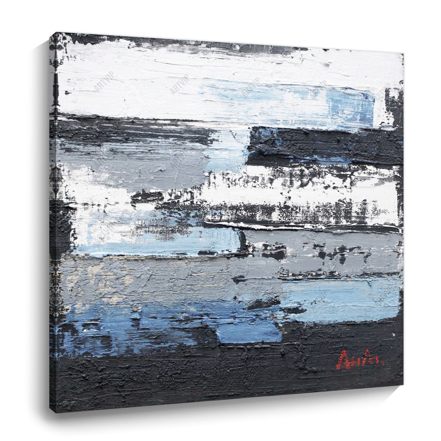 Modern abstract wall art, hand-painted oil painting