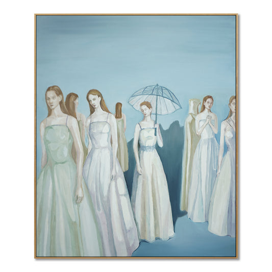 "solitary and Crowd (5)" hand-stretched canvas prints