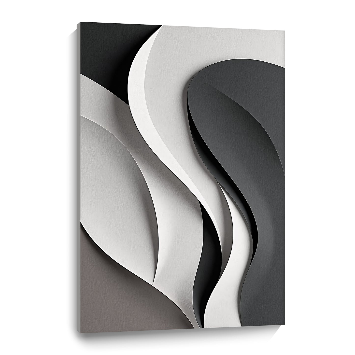 Beige and Brown Black Wall Sculptures, 3D Wood Wall Art, Minimalist Wall Hanging Home Decor