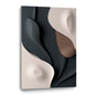 Beige and Brown Black Wall Sculptures, 3D Wood Wall Art, Minimalist Wall Hanging Home Decor