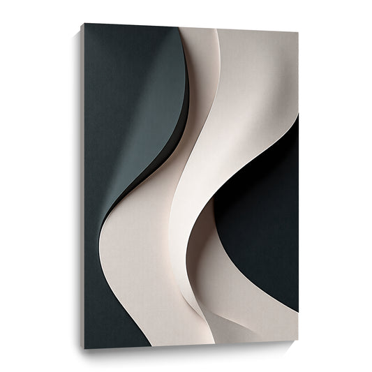 Beige, black, and dark greenWall Sculptures, 3D Wood Wall Art, Minimalist Wall Hanging Home Decor