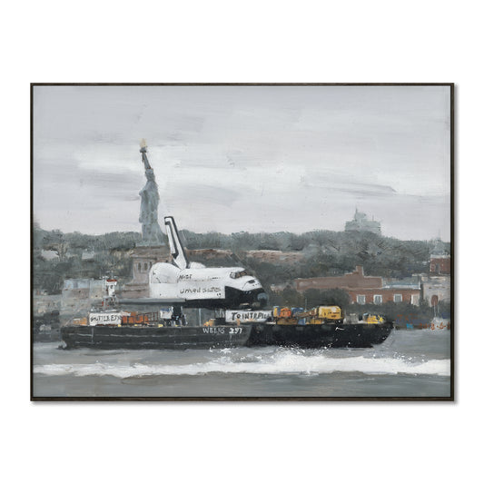 "Space Shuttle and One of the Statue of Liberty"Giclee Prints