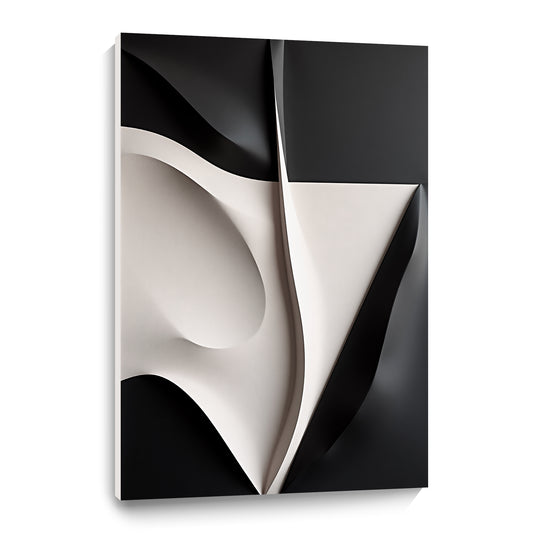 Beige and black Wall Sculptures, 3D Wood Wall Art, Minimalist Wall Hanging Home Decor