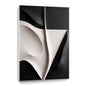 Beige and black Wall Sculptures, 3D Wood Wall Art, Minimalist Wall Hanging Home Decor