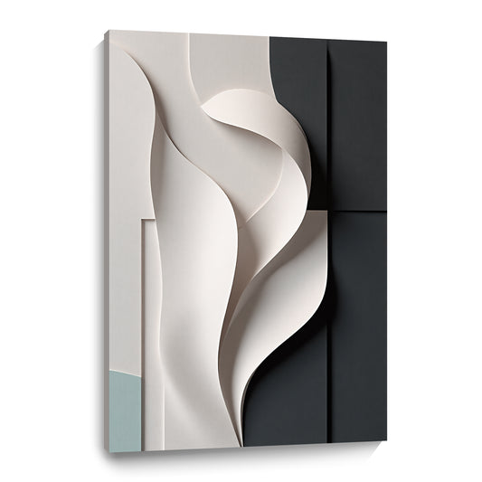 Beige, black, and dark greenWall Sculptures, 3D Wood Wall Art, Minimalist Wall Hanging Home Decor