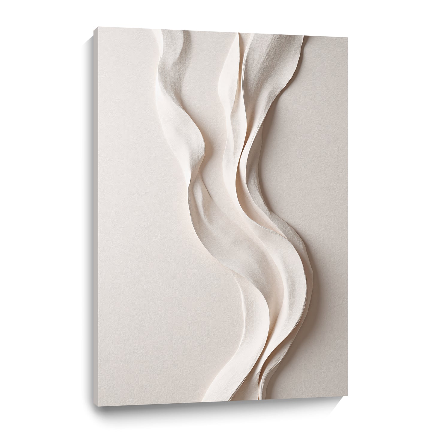 Beige Wall Sculptures, 3D Wood Wall Art, Minimalist Wall Hanging Home Decor