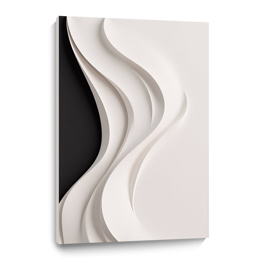 Beige and black Wall Sculptures, 3D Wood Wall Art, Minimalist Wall Hanging Home Decor