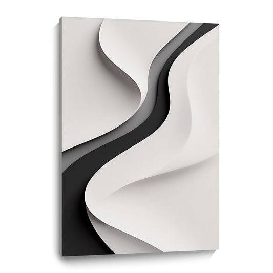 Beige and Black GreyWall Sculptures, 3D Wood Wall Art, Minimalist Wall Hanging Home Decor