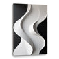 Beige and black Wall Sculptures, 3D Wood Wall Art, Minimalist Wall Hanging Home Decor
