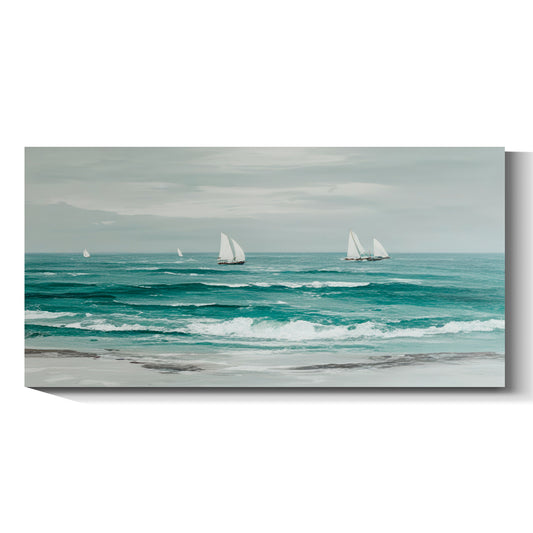 Banner modern abstract wall art, hand-painted oil painting