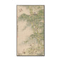 "Birds fly out of their nests in the clear rain" framed silk prints