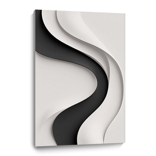Beige and black Wall Sculptures, 3D Wood Wall Art, Minimalist Wall Hanging Home Decor