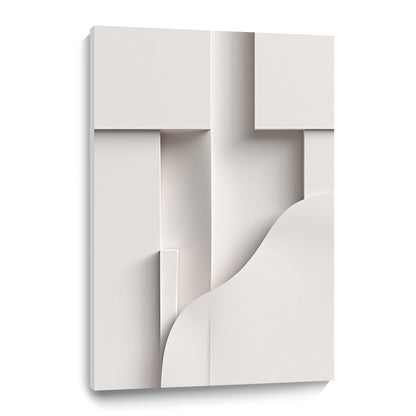 Beige Wall Sculptures, 3D Wood Wall Art, Minimalist Wall Hanging Home Decor