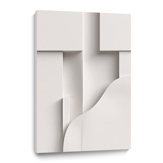 Beige Wall Sculptures, 3D Wood Wall Art, Minimalist Wall Hanging Home Decor