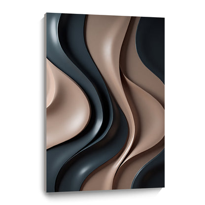 Brown dark green Wall Sculptures, 3D Wood Wall Art, Minimalist Wall Hanging Home Decor