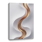 Beige and brown wall sculptures, 3D wooden wall art, simple wall-hung home decoration.