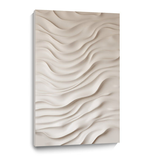 Beige Wall Sculptures, 3D Wood Wall Art, Minimalist Wall Hanging Home Decor