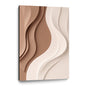Beige and Brown Wall Sculptures, 3D Wood Wall Art, Minimalist Wall Hanging Home Decor