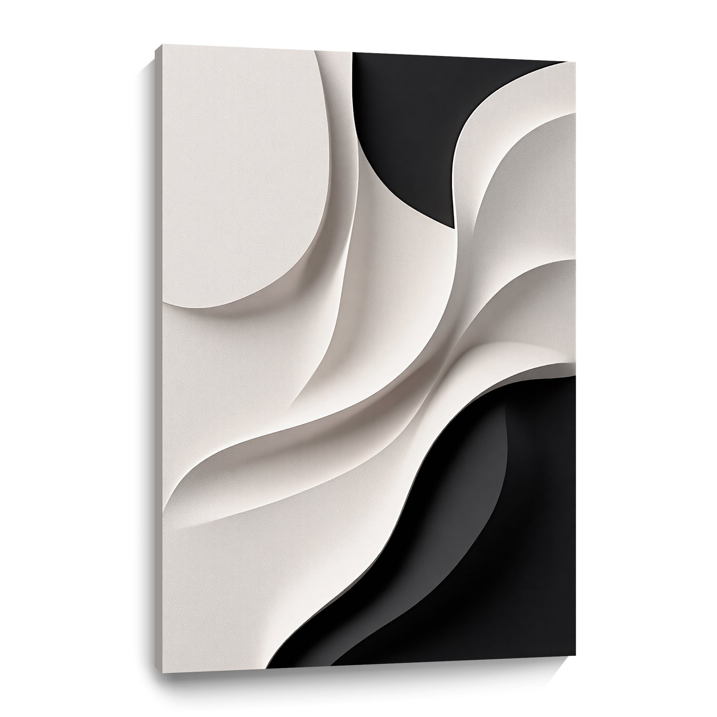 Beige and black Wall Sculptures, 3D Wood Wall Art, Minimalist Wall Hanging Home Decor