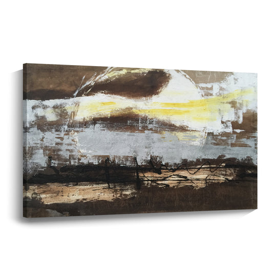 Banner modern abstract wall art, hand-painted oil painting
