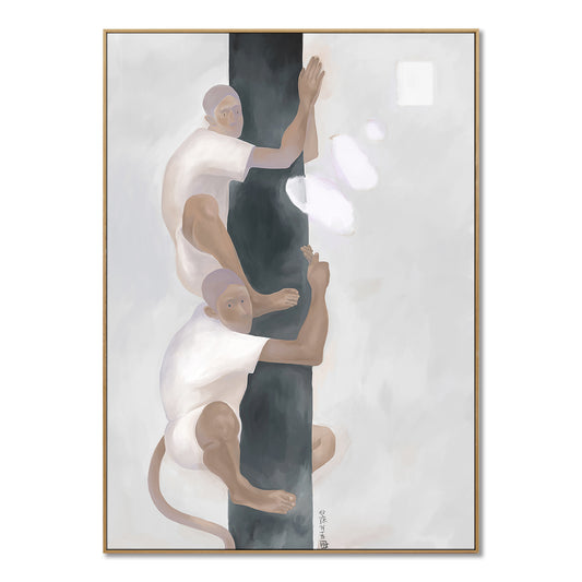"climbing up a tree"hand-stretched canvas framed prints