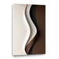Beige and Brown Black Wall Sculptures, 3D Wood Wall Art, Minimalist Wall Hanging Home Decor