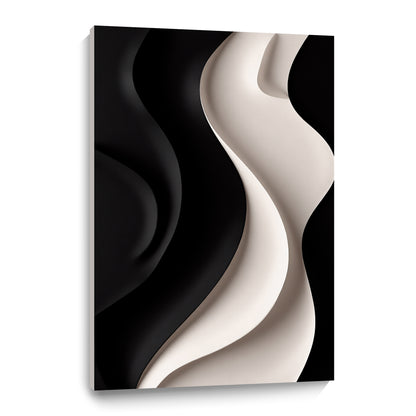Beige and black Wall Sculptures, 3D Wood Wall Art, Minimalist Wall Hanging Home Decor