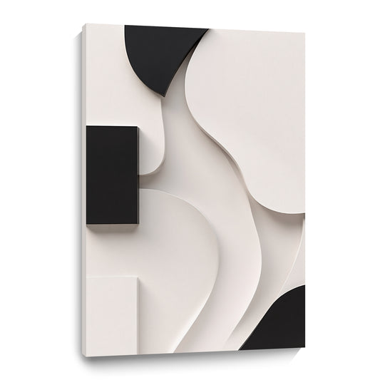 Beige and black Wall Sculptures, 3D Wood Wall Art, Minimalist Wall Hanging Home Decor