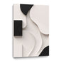 Beige and black Wall Sculptures, 3D Wood Wall Art, Minimalist Wall Hanging Home Decor