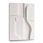 Beige Wall Sculptures, 3D Wood Wall Art, Minimalist Wall Hanging Home Decor