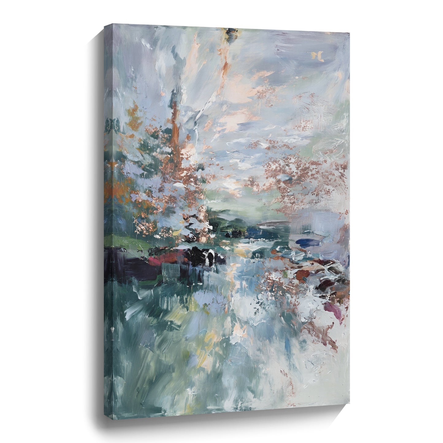 Modern abstract wall art, hand-painted oil painting