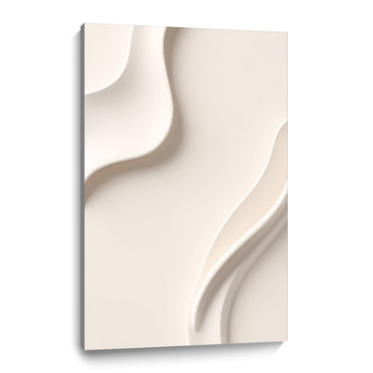 Beige Wall Sculptures, 3D Wood Wall Art, Minimalist Wall Hanging Home Decor