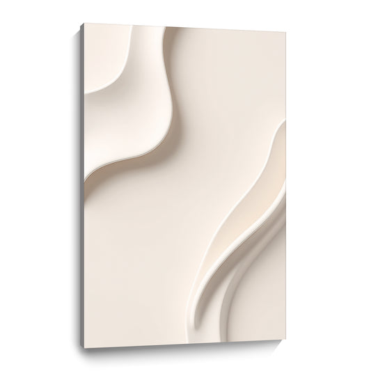 Beige Wall Sculptures, 3D Wood Wall Art, Minimalist Wall Hanging Home Decor
