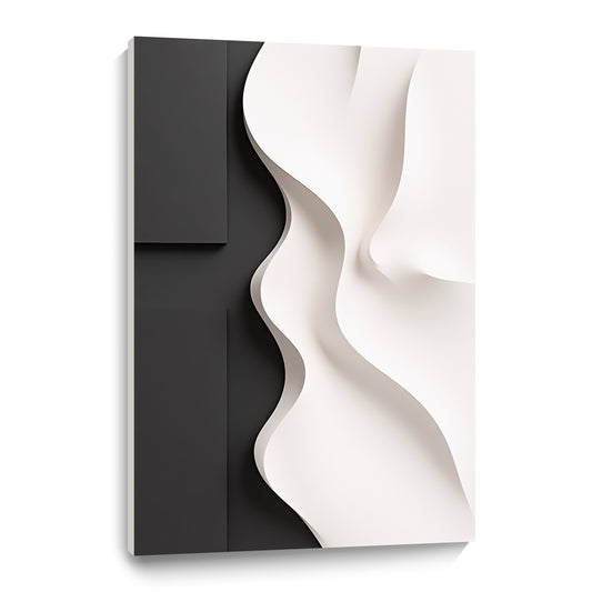 Beige and black Wall Sculptures, 3D Wood Wall Art, Minimalist Wall Hanging Home Decor