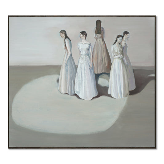 "solitary and Crowd (3)" hand-stretched canvas prints
