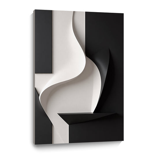 Beige and black Wall Sculptures, 3D Wood Wall Art, Minimalist Wall Hanging Home Decor