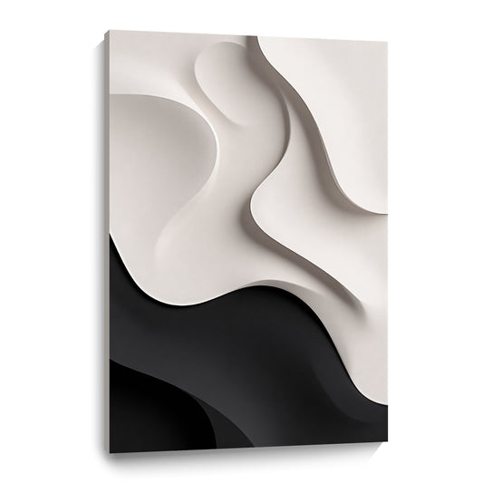 Beige and black Wall Sculptures, 3D Wood Wall Art, Minimalist Wall Hanging Home Decor