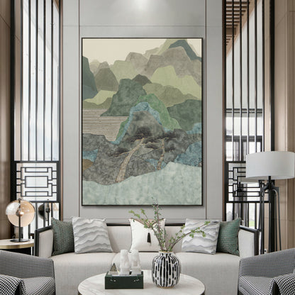 "Chinese Landscape 1" framed canvas prints