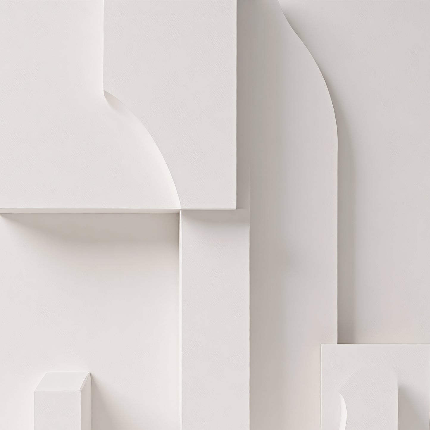 Beige Wall Sculptures, 3D Wood Wall Art, Minimalist Wall Hanging Home Decor