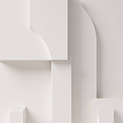 Beige Wall Sculptures, 3D Wood Wall Art, Minimalist Wall Hanging Home Decor