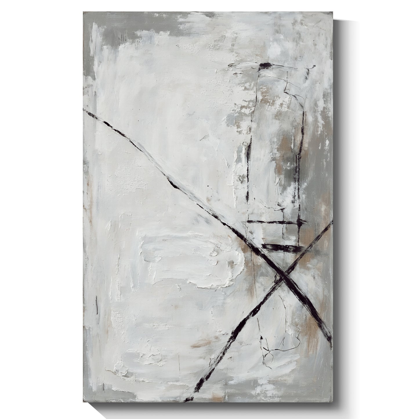 Modern abstract wall art, hand-painted oil painting